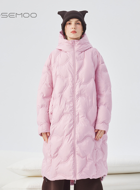 容子木ROSEMOO25冬【商场同款】光泽感细腻长款羽绒服RSS4YP252B
