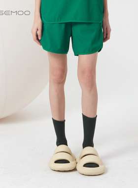 容子木ROSEMOO23年夏季新款滑爽竖纹针织短裤RMT2IP208B