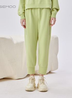容子木ROSEMOO【商场同款】柔软双层针织收脚口运动裤RMT1KC109A