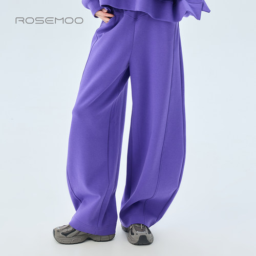 容子木ROSEMOO2026秋【商场同款】微弹棉感显瘦弯刀裤RWM3KC030T