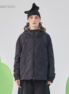 容子木ROSEMOO25春商场同款滑爽挺阔底部可调节棉服RSS1OP116A