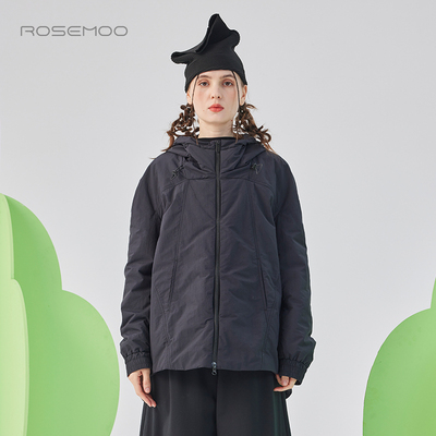 容子木ROSEMOO25春商场同款滑爽挺阔底部可调节棉服RSS1OP116A