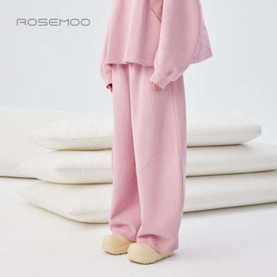 容子木ROSEMOO25冬【商场同款】肌理感宽松松紧腰长裤RSS4KC261B