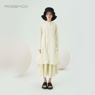 容子木ROSEMOO 垂顺飘逸设计感连衣裙RMT3LS118A 商场同款