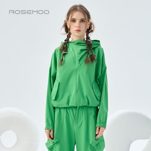 容子木ROSEMOO26秋【商场同款】肌理感斜门襟外套上衣RWM3WP202B