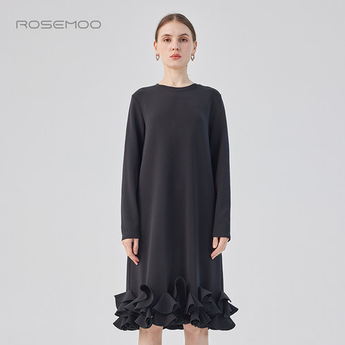 容子木ROSEMOO25春【商场同款】舒适亲肤针织连衣裙RSS1LC442D
