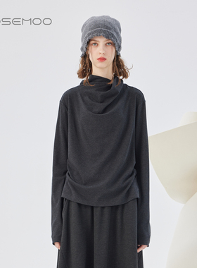 容子木ROSEMOO25秋商场同款含绵羊毛微弹长袖打底衫RSS3TS327C