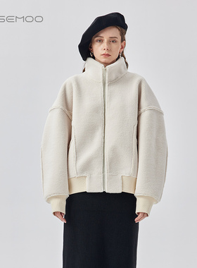 容子木ROSEMOO【商场同款】温暖棒球领拼接款外套RMT4WP431D