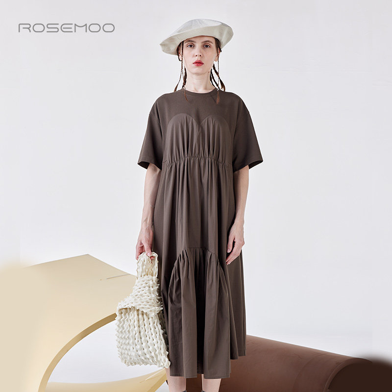 24年春新款微弹柔软针织连衣