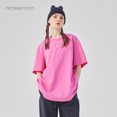 商场同款 ROSEMOO 容子木25春 轻薄针织网纱镂空T恤RSS1TC412D