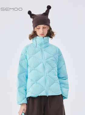 容子木ROSEMOO25秋商场同款平滑轻薄弧形压线羽绒服RSS3YP403D
