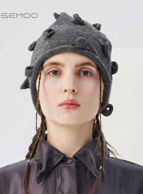 容子木ROSEMOO25冬【商场同款】亲肤柔软圈圈毛织冷帽RSS4HP157A
