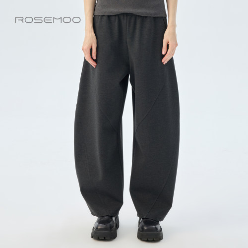 容子木ROSEMOO26秋【商场同款】微弹宽松针织显瘦长裤RWM3KP263B