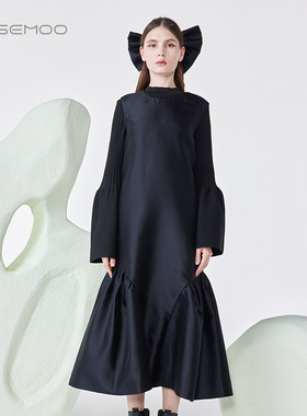 容子木ROSEMOO24年春新款含桑蚕丝棉感连衣裙RCL1LC270B