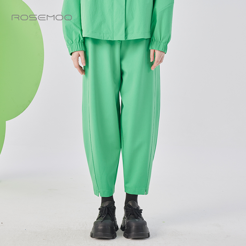 容子木ROSEMOO25春商场同款微弹轻量感针织略宽松长裤RSS1KP310C