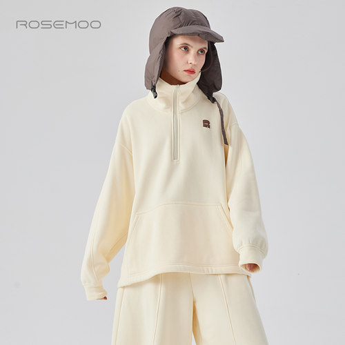 容子木ROSEMOO24年冬季新款粒绒套头卫衣RCL4TP419D