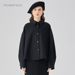 细腻短款 外套RCL3WW416D 新款 容子木ROSEMOO24年秋季