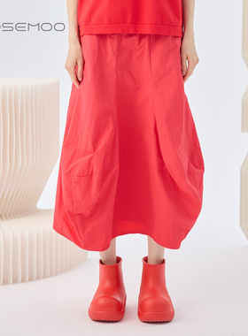 容子木ROSEMOO26春【商场同款】轻量感花苞松紧腰半裙RWM1QP106A