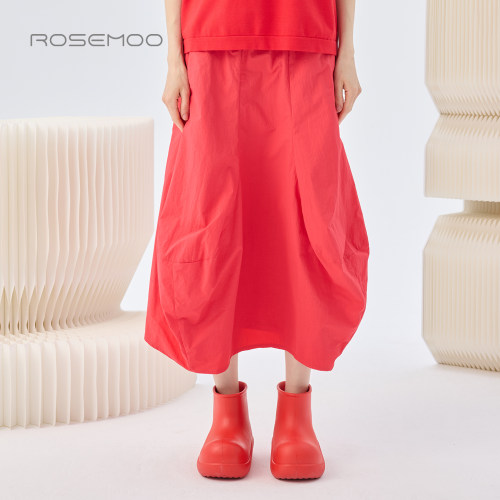 容子木ROSEMOO26春【商场同款】轻量感花苞松紧腰半裙RWM1QP106A