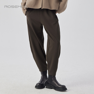 长裤 微弹磨毛略修身 RCL4KP427D 新款 容子木ROSEMOO24年冬季