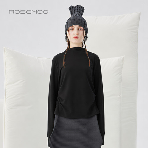容子木ROSEMOO26冬商场同款含绵羊毛微弹小高领打底衫RWM4TP618T
