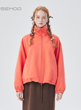 容子木ROSEMOO25冬【商场同款】棉感微弹充棉拉链外套RSS4WC429D