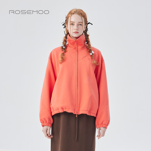 容子木ROSEMOO25冬【商场同款】棉感微弹充棉拉链外套RSS4WC429D