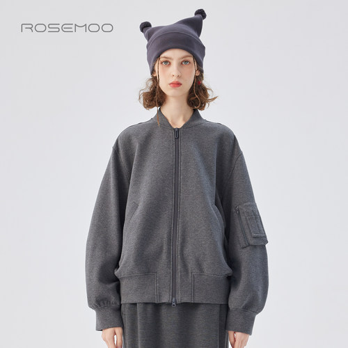 容子木ROSEMOO25秋季【商场同款】微弹棉感抽褶外套RSS3WC440D