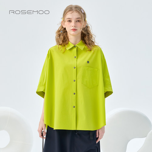 容子木ROSEMOO26秋【商场同款】挺阔质感宽松衬衫上衣RWM3CP237B