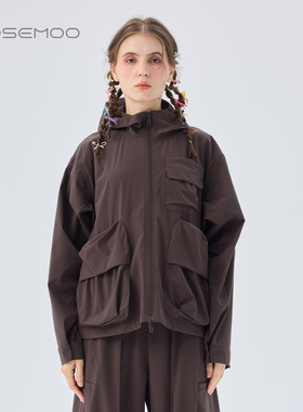 容子木ROSEMOO26春【商场同款】微皱轻薄大口袋外套RWM1WP424D