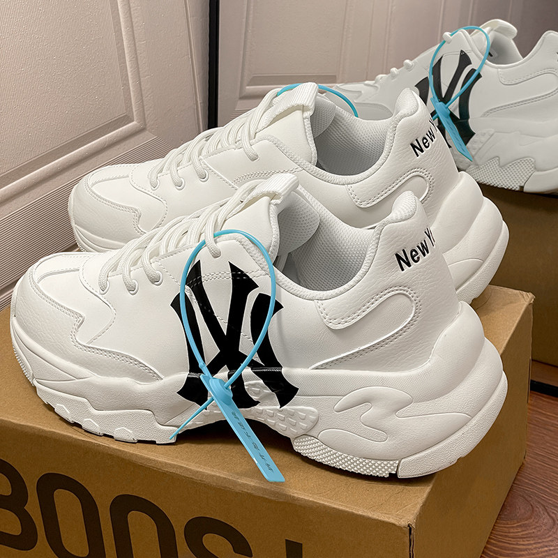 纽约洋基队老爹鞋运动休闲学长鞋男女款夏季透气2024新款增高男鞋