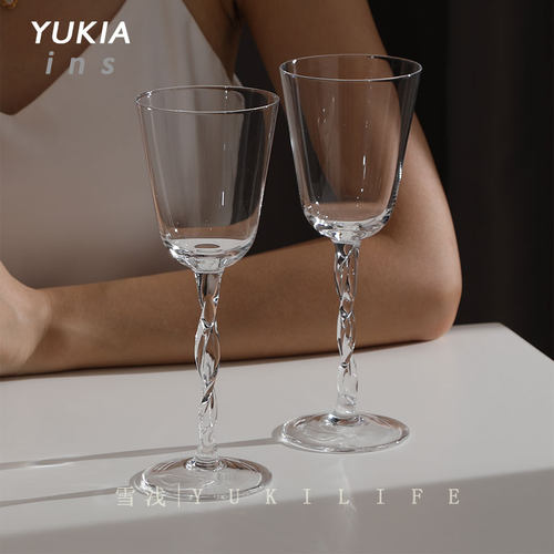 中古法式vintage香槟杯水晶杯子