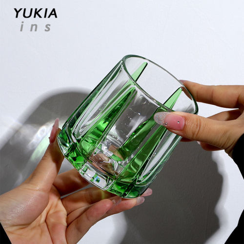 空山基杯中古绿玻璃杯威士忌酒杯