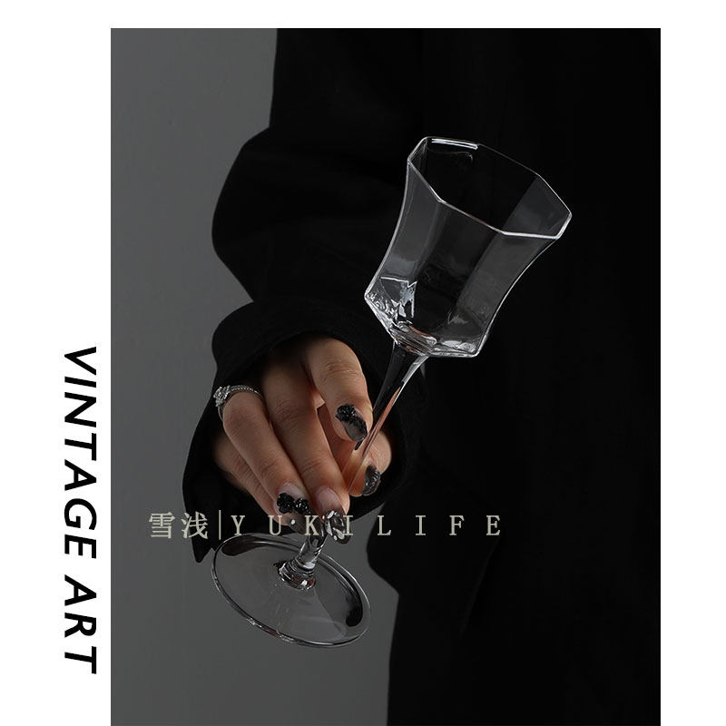 {晓寒细著杯 西南月 春已十分宜}中古vintage高脚杯子酒杯水晶杯,餐饮具,甜酒/香槟杯,淘宝优惠券,粉丝福利购,淘宝优惠卷