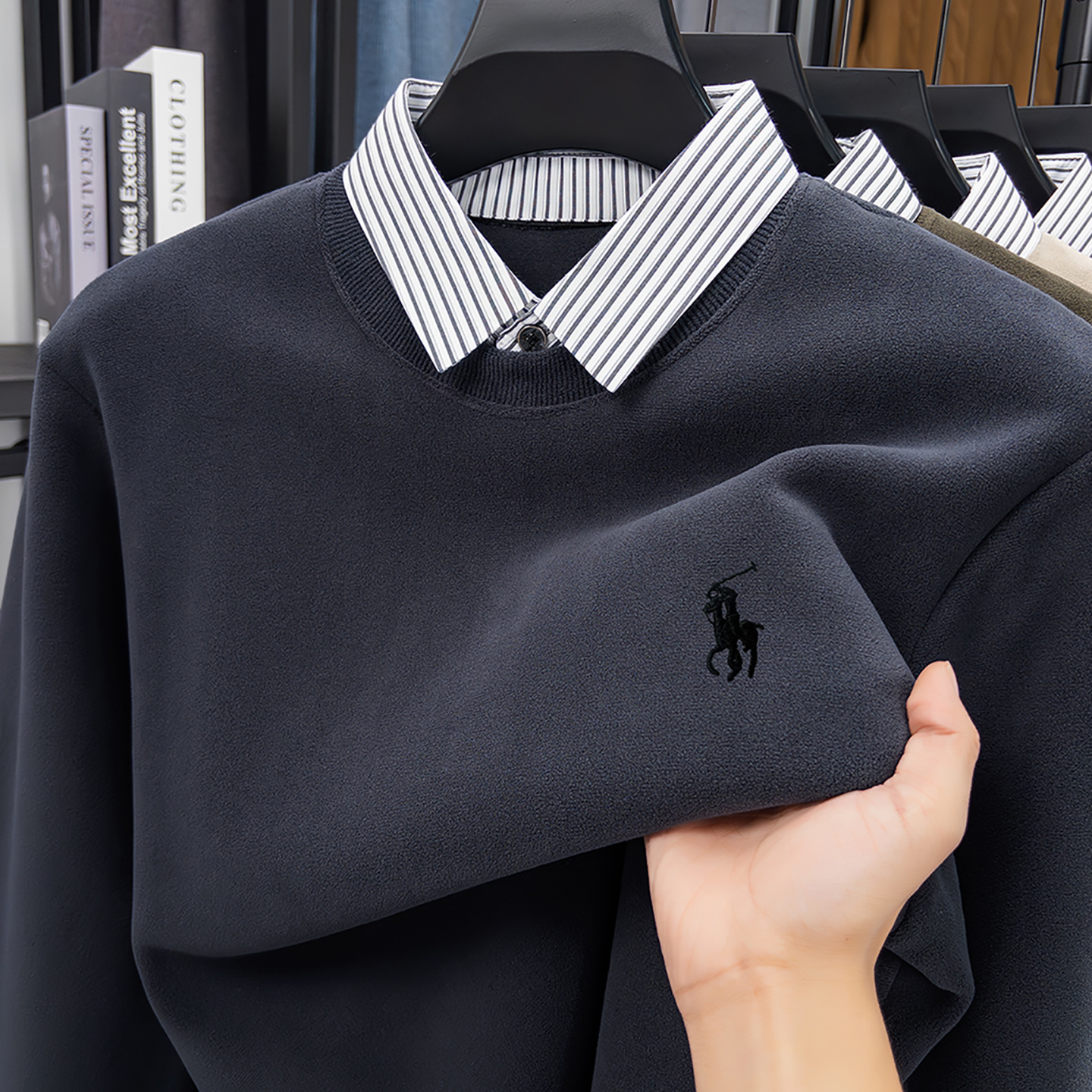 官方正品德绒长袖t恤男外穿卫衣