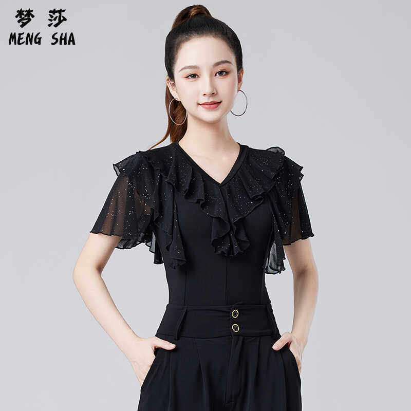 拉丁舞服闪金摩登交谊舞跳舞服