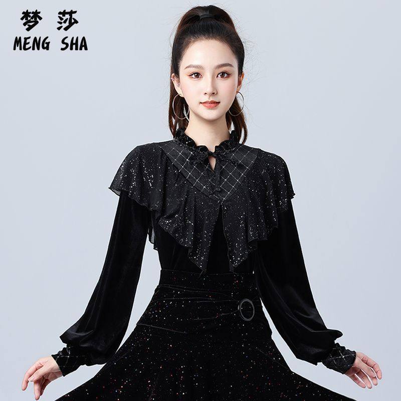 拉丁舞服装上衣秋冬保暖成人女新款上衣舞蹈服专业表演服广场舞服,运动/瑜伽/健身/球迷用品,拉丁舞上装,淘宝优惠券,粉丝福利购,淘宝优惠卷