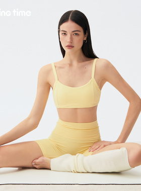 movingtime运动内衣女普拉提训练专业健身文胸带胸垫瑜伽背心bra