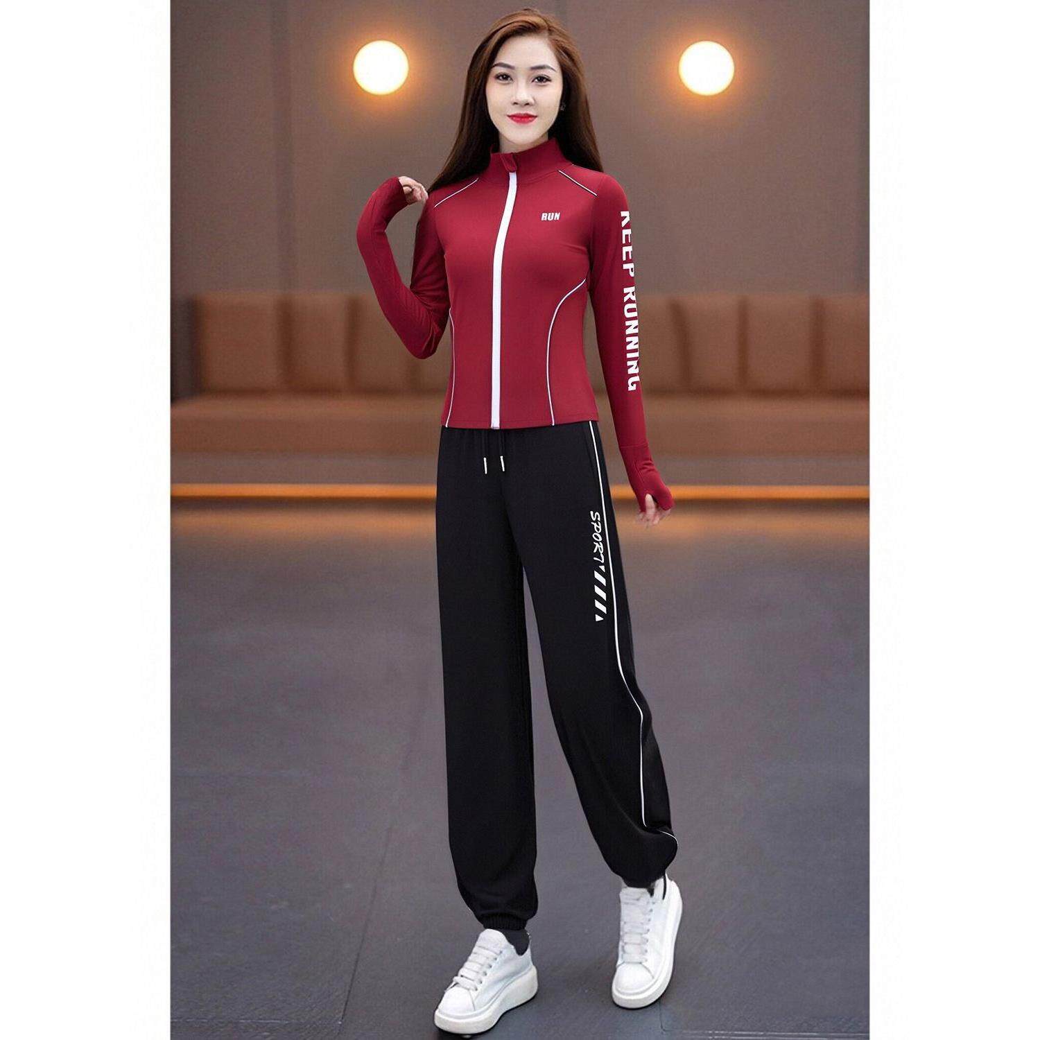 JOYIASS春秋时尚休闲运动套装女夏2025户外健身跑步服速干外套成