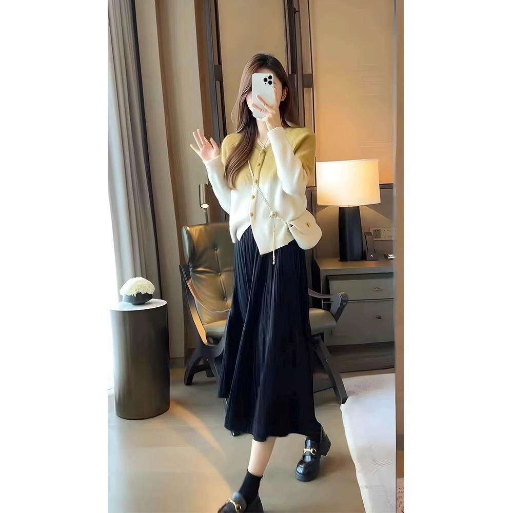 JOYIASS春装搭配一整套茶系小个子穿搭网红炸街今年流行漂亮半身