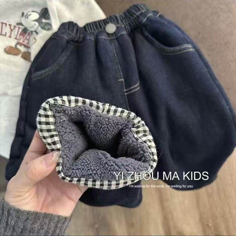 秋冬韩版儿童牛仔裤加绒裤子中小童洋气百搭一体绒加厚软糯裤子潮,女装/女士精品,卫裤,淘宝优惠券,粉丝福利购,淘宝优惠卷