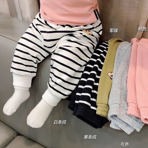 新款棉质舒适宽松可爱洋气束脚裤