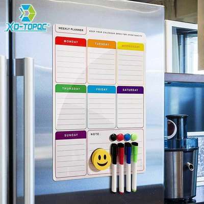 Whiteboard-Planner Magnet Notes Refrigerator Message-Board W