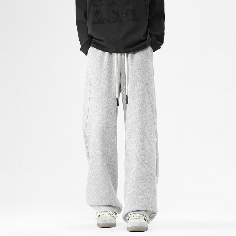 STA重磅长裤垂感百搭抽绳卫裤男