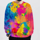 splash hoodie ink print loose 3D泼墨印花宽松圆领长袖 卫衣