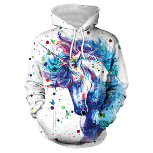 loose long sleeved Sports 3D动漫宽松连帽衫 anime hoodie