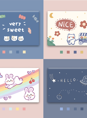 联想小新air14电脑贴纸ins风2019款适用苹果pro13外壳保护膜惠普星15青春版华为荣耀magicbook笔记本贴膜卡通