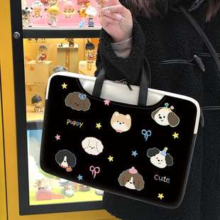 可爱的笔记本电脑包手提女14寸适用联想小新pro16.1寸斜挎保护套华为matebook15.6寸苹果macpro13.3寸防摔