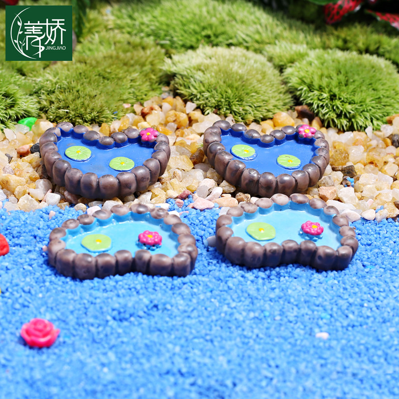 新品水池 盆栽园艺迷你小摆件室内苔藓微景观绿植物DIY材料装饰品