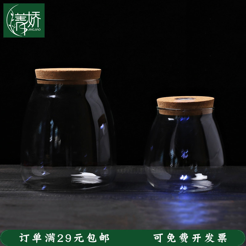 厂家直销水滴瓶玻璃花瓶子透明插花水培玻璃花盆迷你乌龟螃蟹鱼缸